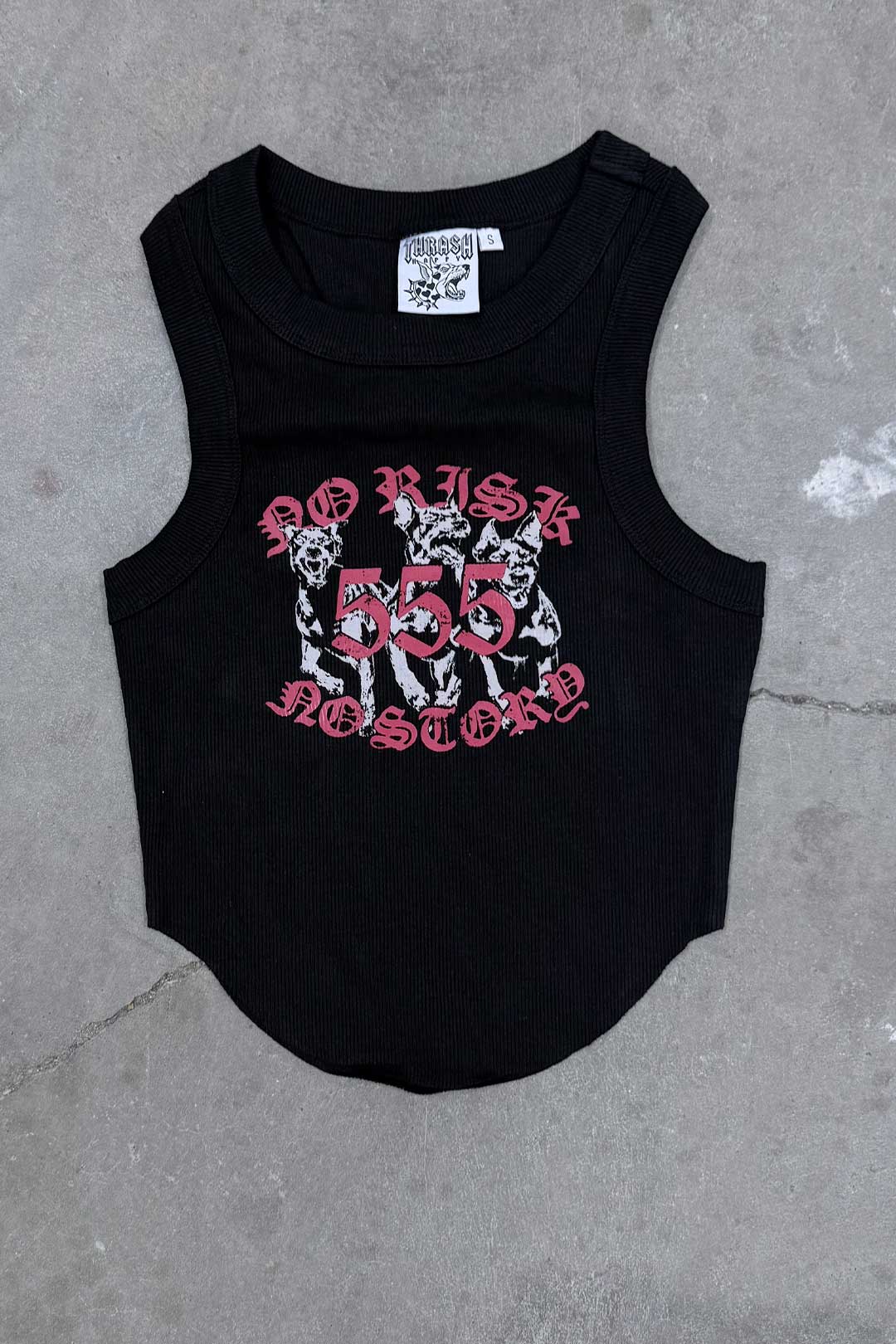 555 Ribbed Crop Tank
