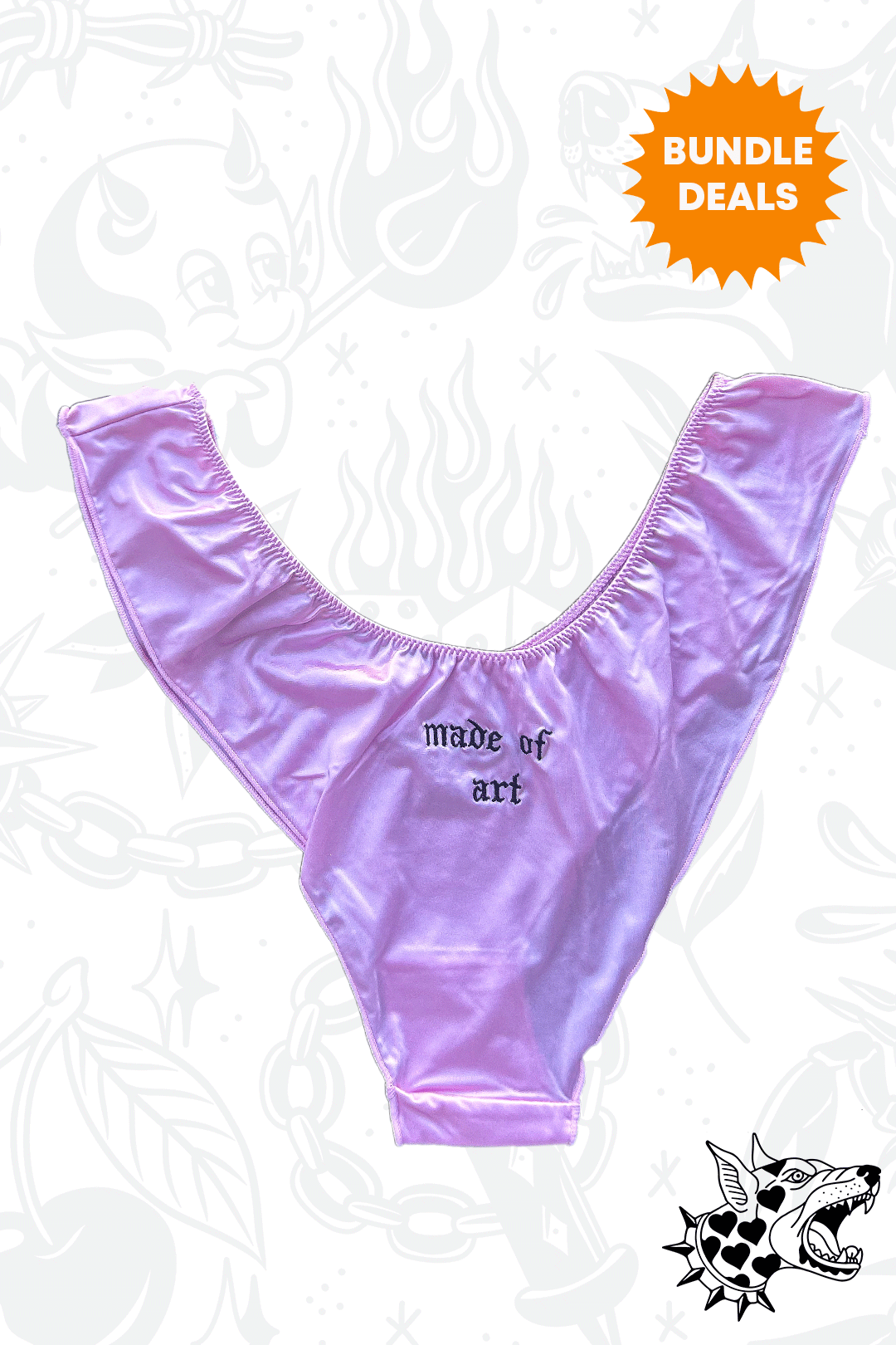 Made of Art Satin Thong