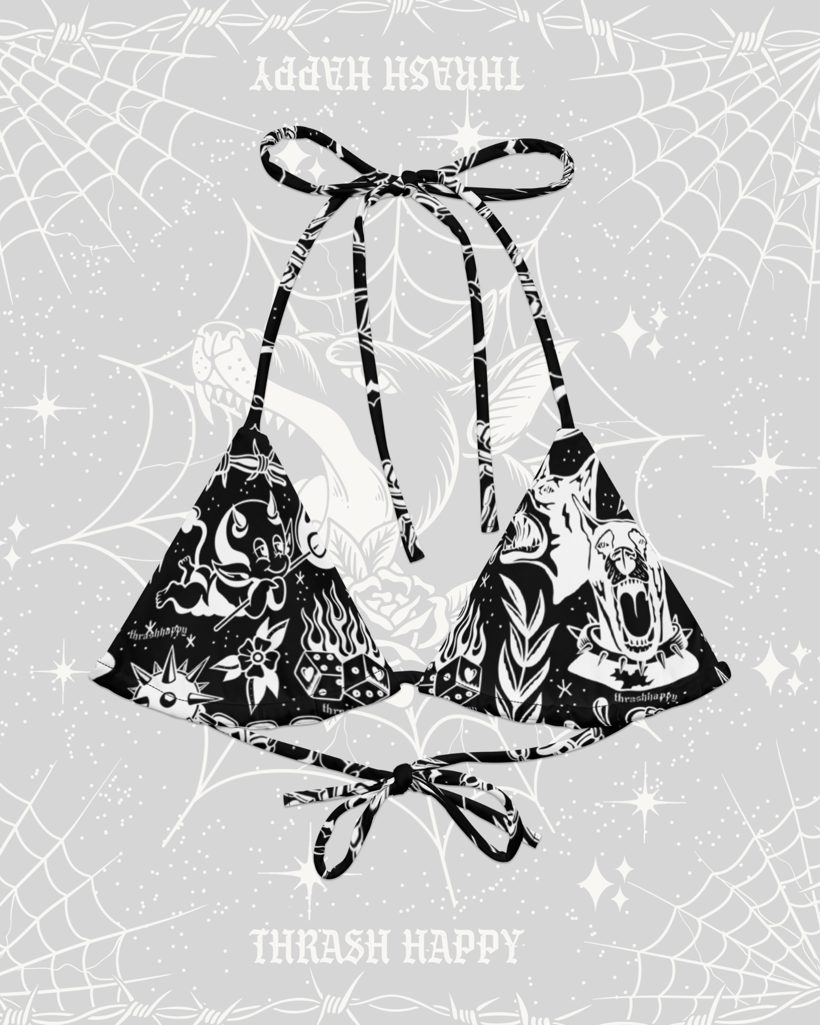 Tattoo Flash Bikini Top