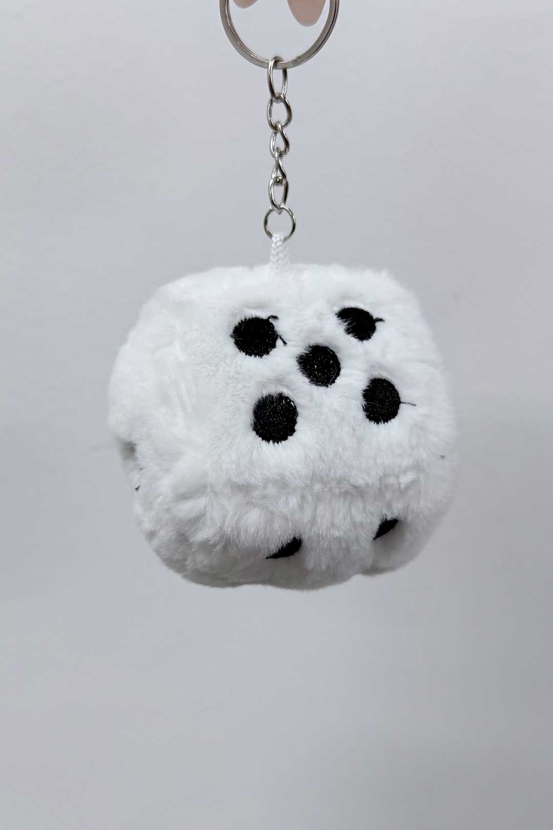 Plush Dice Keychain