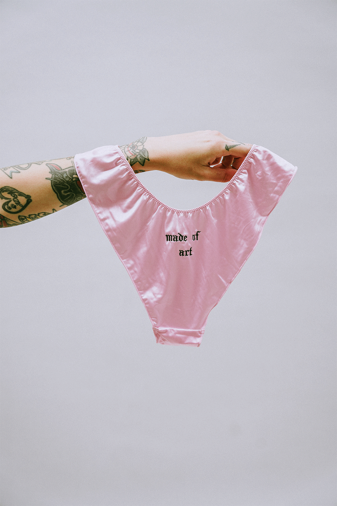 Made of Art Satin Thong