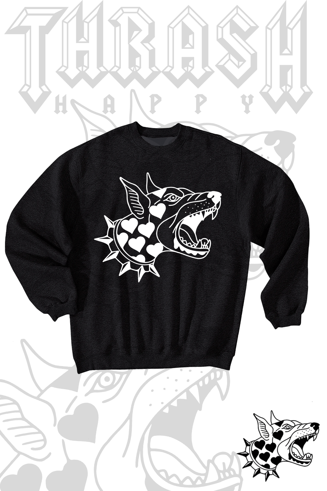 Thrash Happy Dog Logo