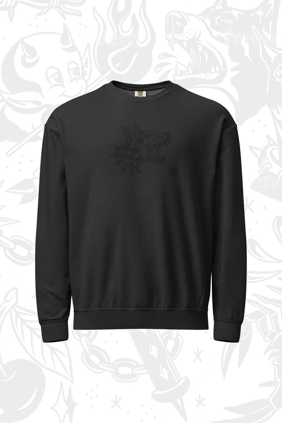 GHOST STITCH LOGO CREWNECK