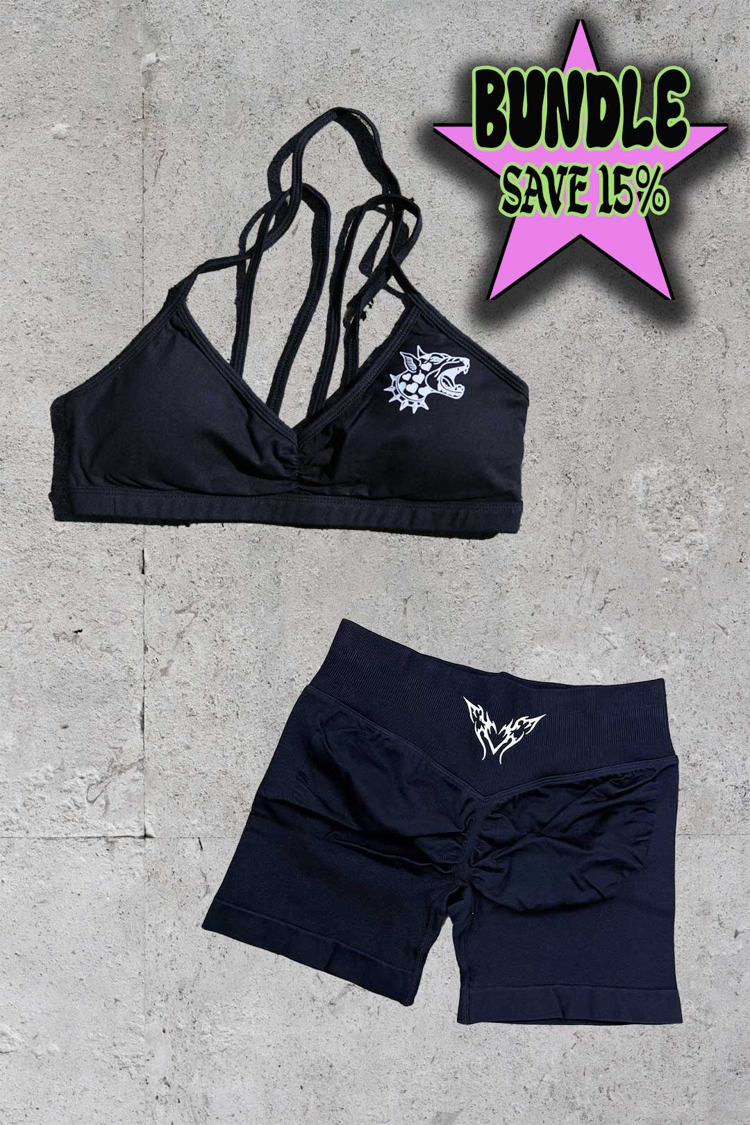 Essential Sports Bra + Tramp Stamp Short Bundle Deal