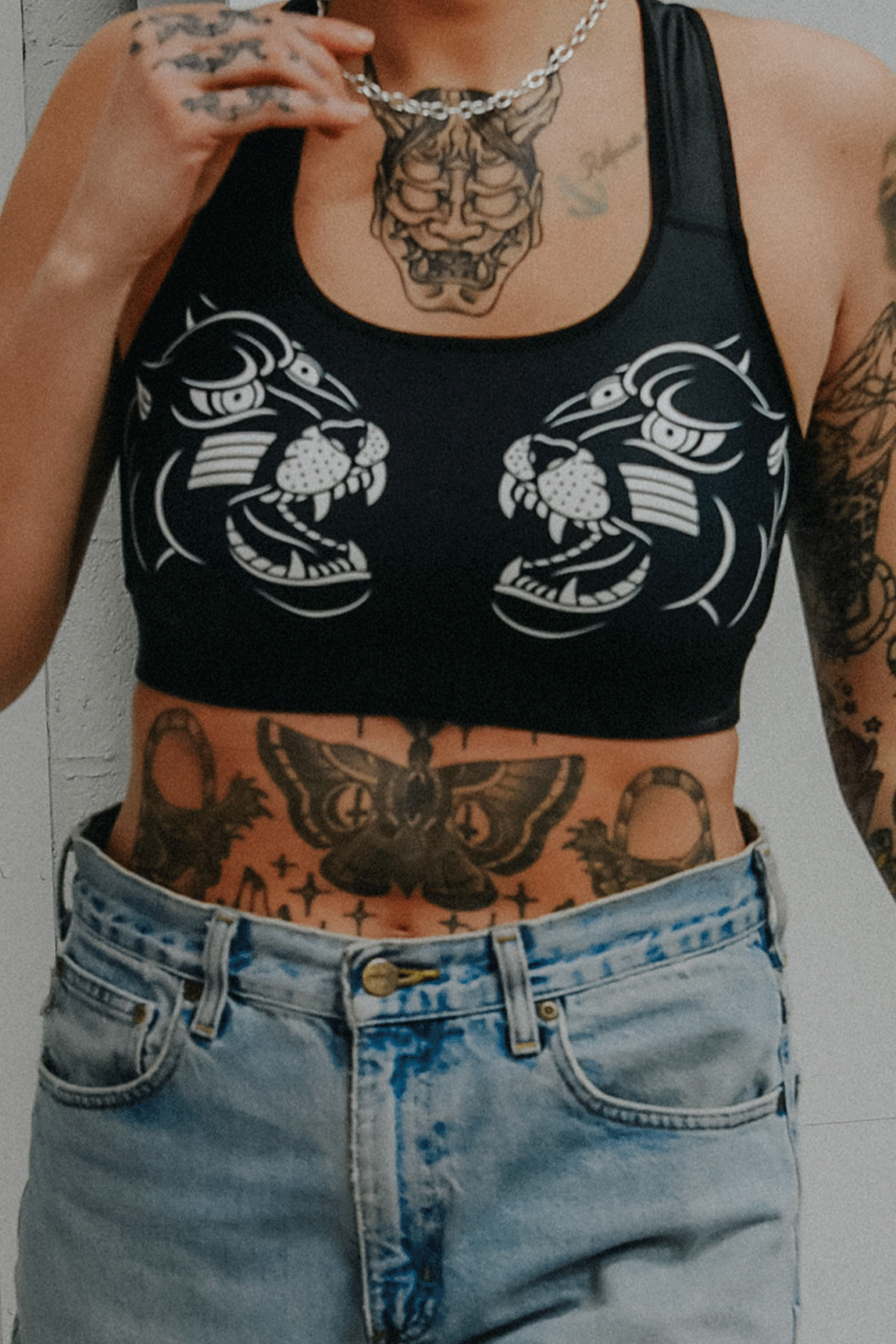 Bite Me Sports Bra Black