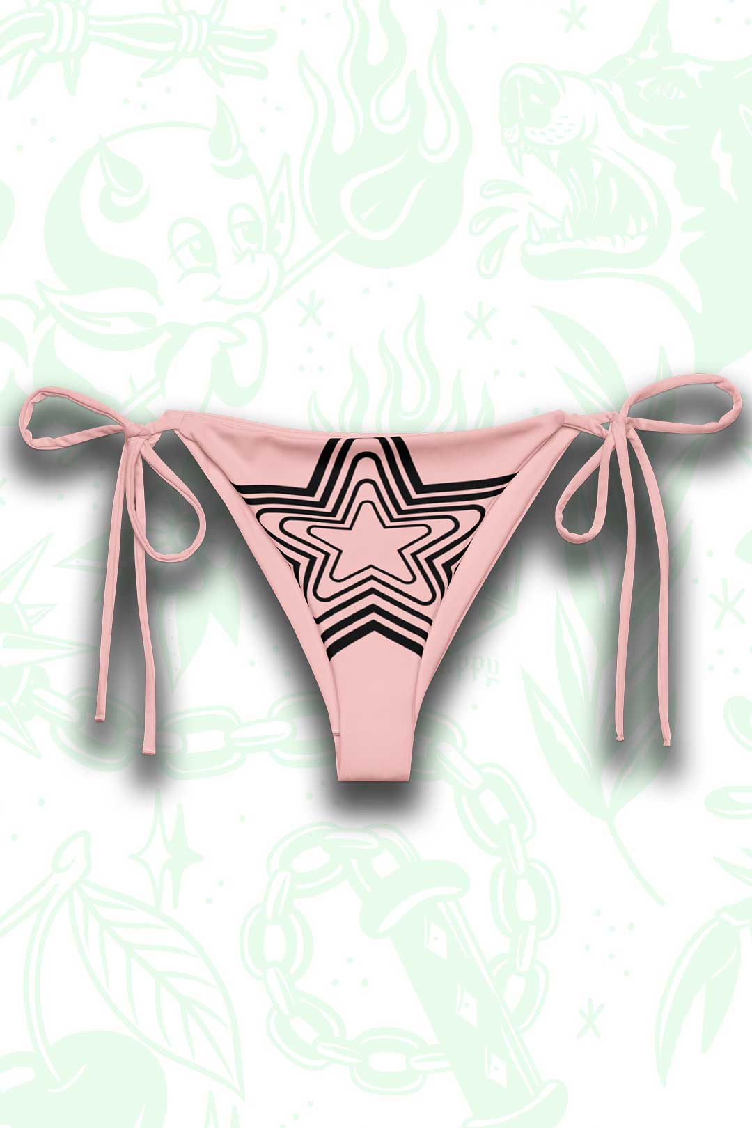 Star Bikini Bottom Pink
