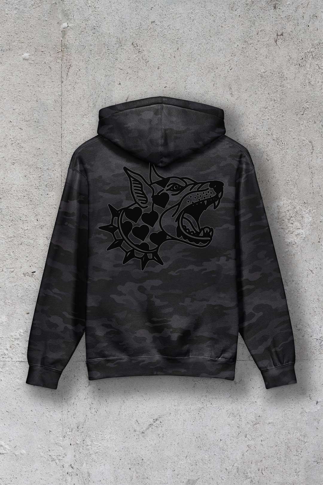 Legacy Black Camo Heavyweight Hoodie
