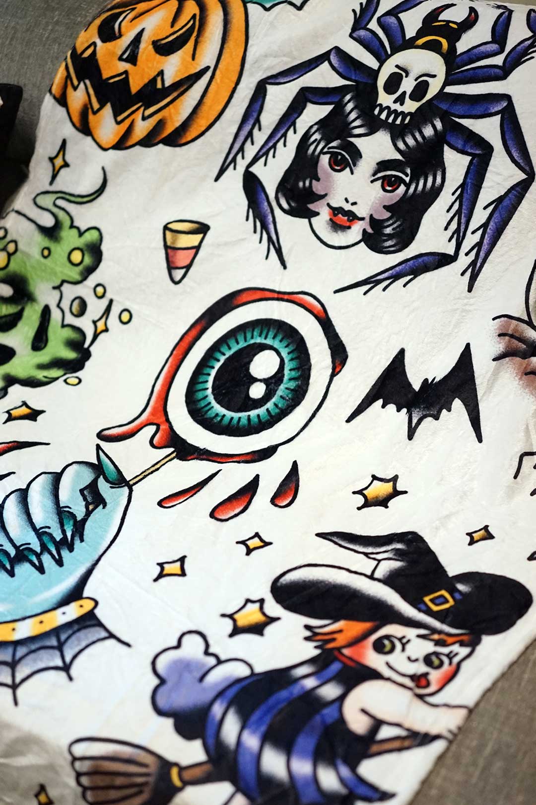 Spooky Tattoo Flash Ultra-Soft Throw 40"x50"