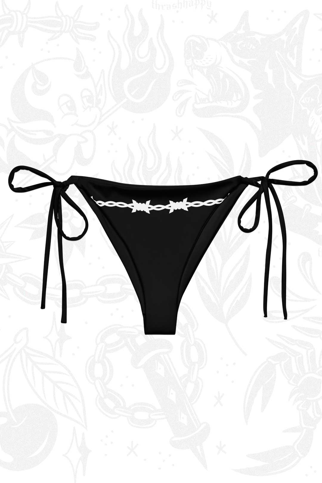 Barbed Bikini String Bikini Bottom