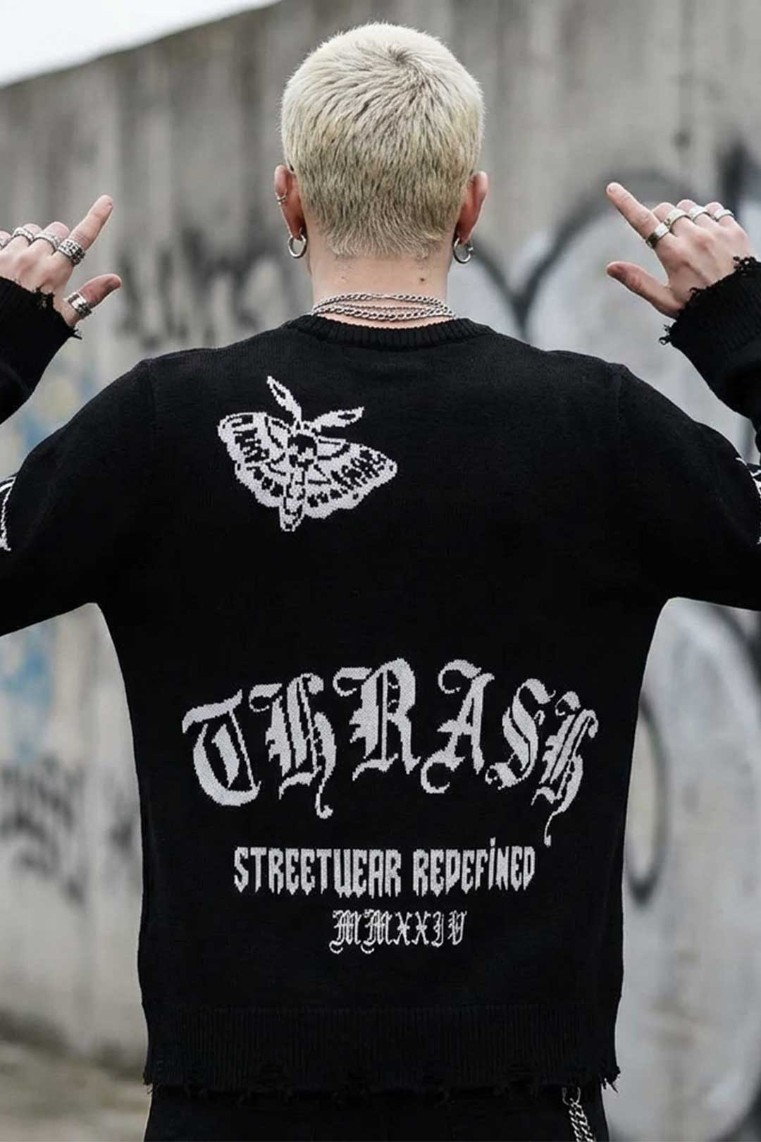 Lone Star Grim Unisex Tattoo Inspired Sweater