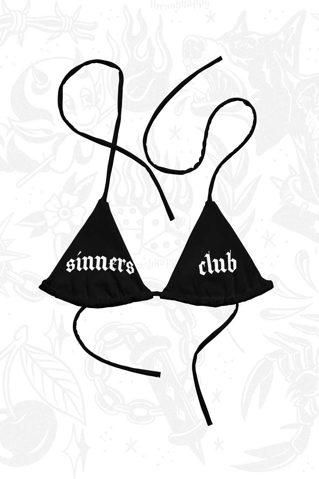 Sinners Club String Bikini Top