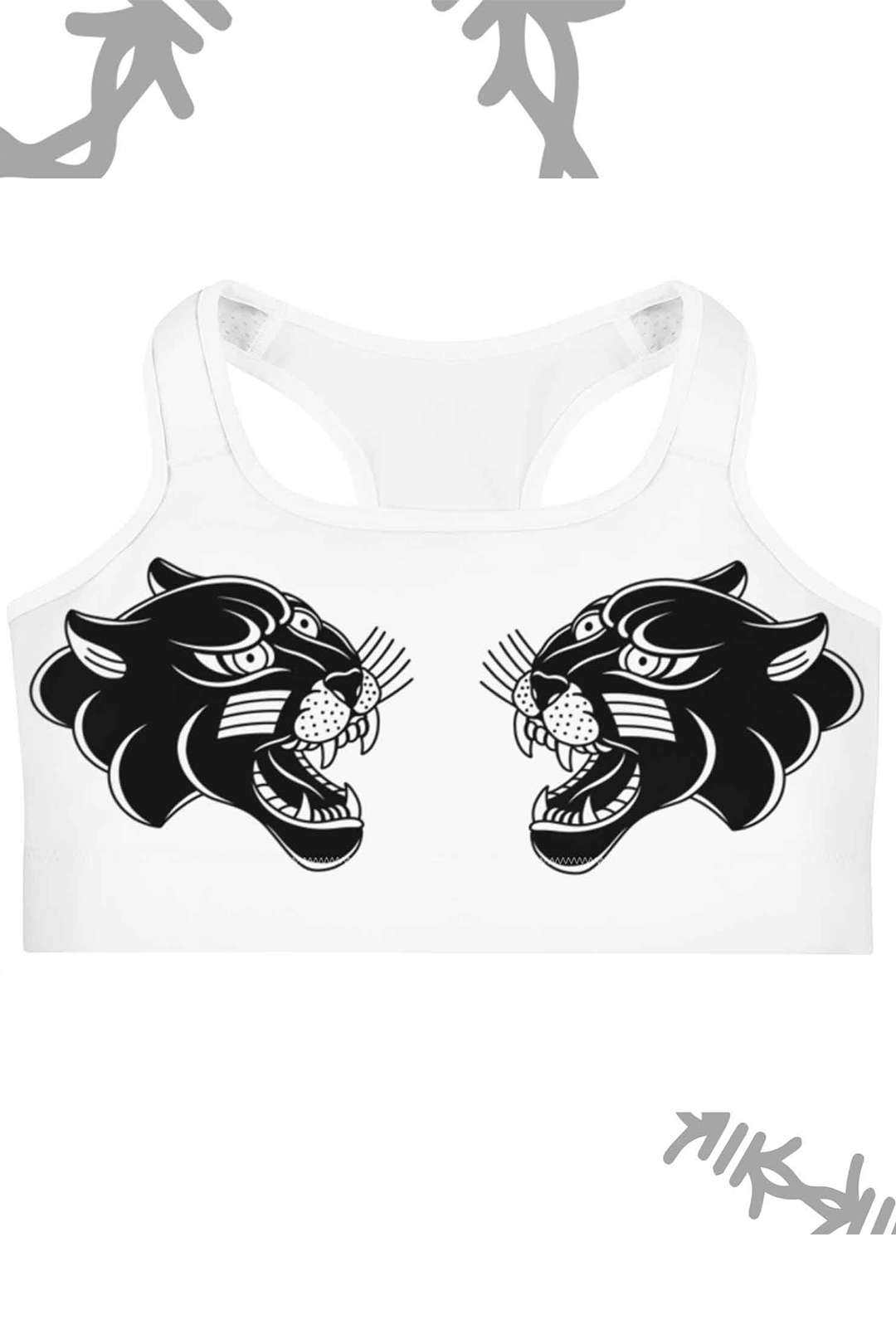 Bite Me Sports Bra White