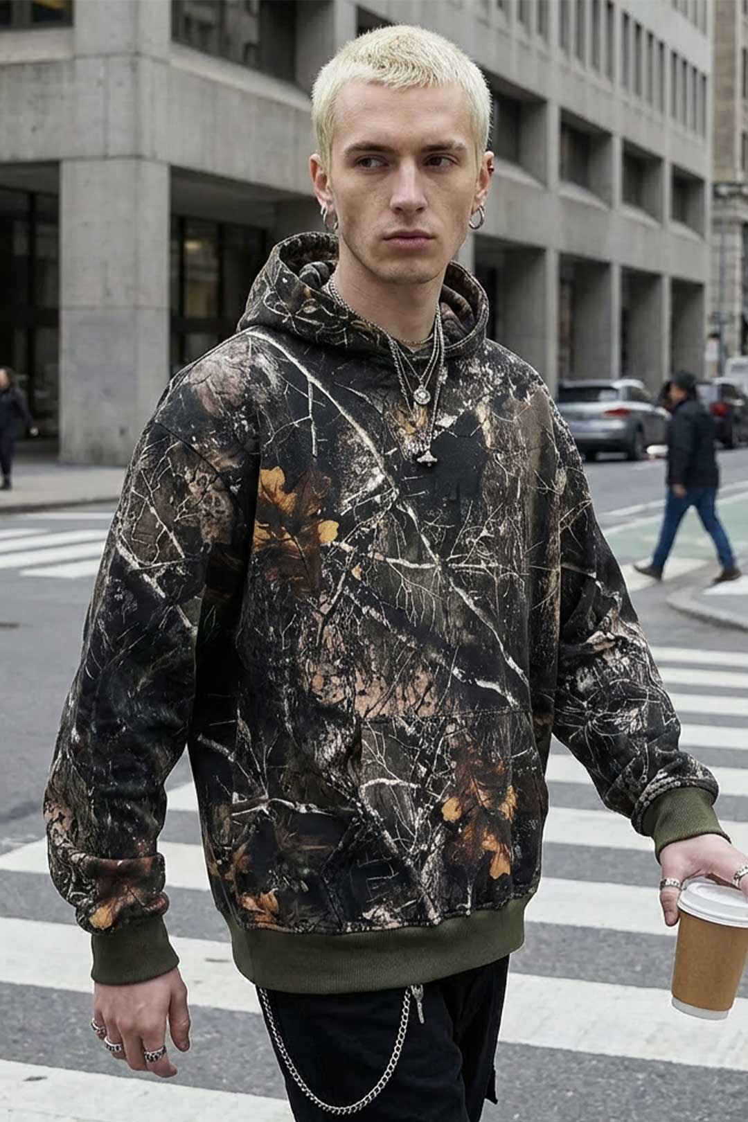 Stealth Heavyweight Oversized Unisex Camo Hoodie