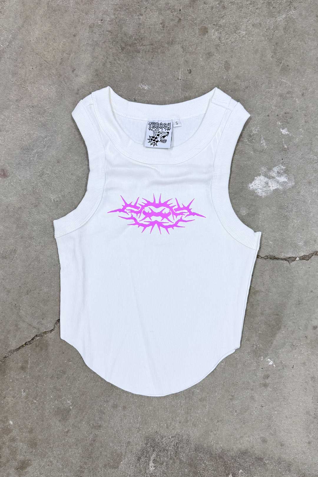 Ouch Ribbed Crop Tank