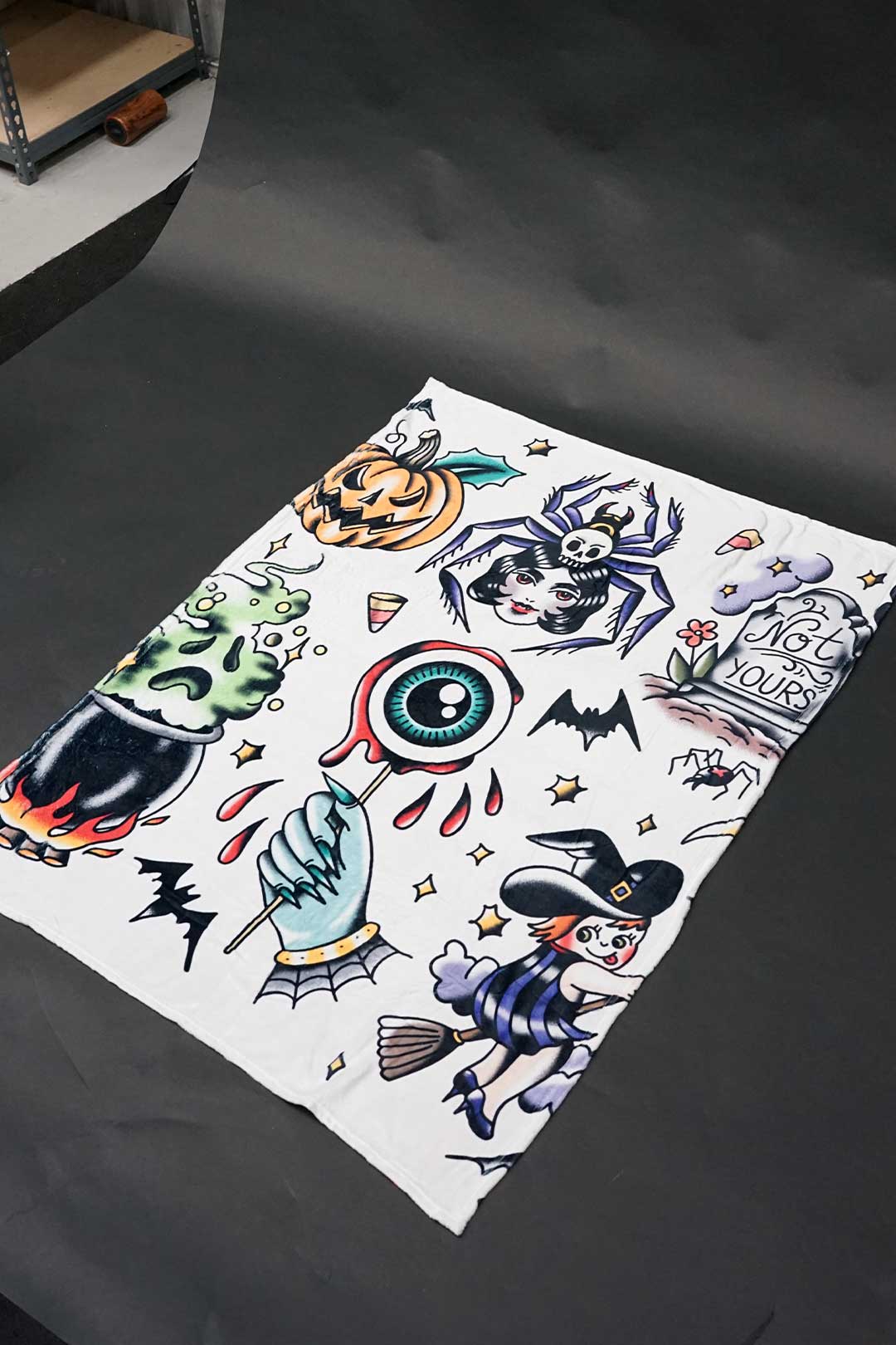 Spooky Tattoo Flash Ultra-Soft Throw 40"x50"