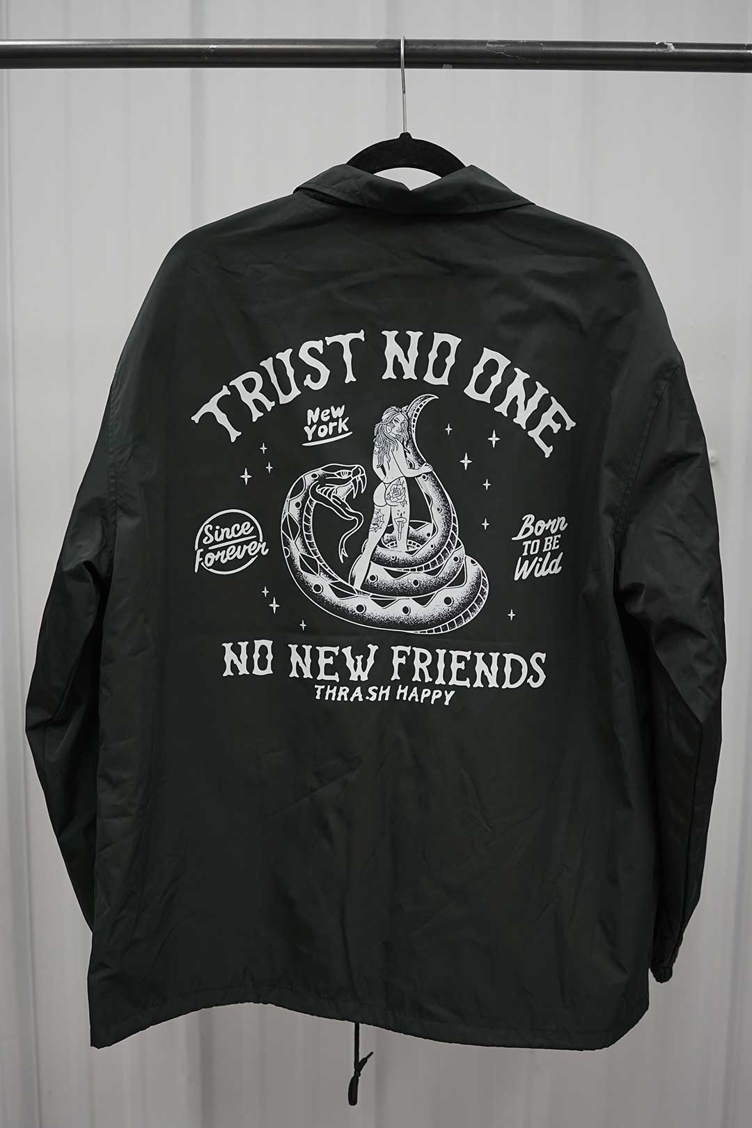 No New Friends Unisex Windbreaker